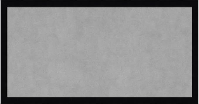 Amanti Art Black Framed Magnetic Board 13x25 Small Vision Board by AmantiArt