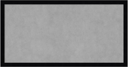 Amanti Art Black Framed Magnetic Board 13x25 Small Vision Board by AmantiArt