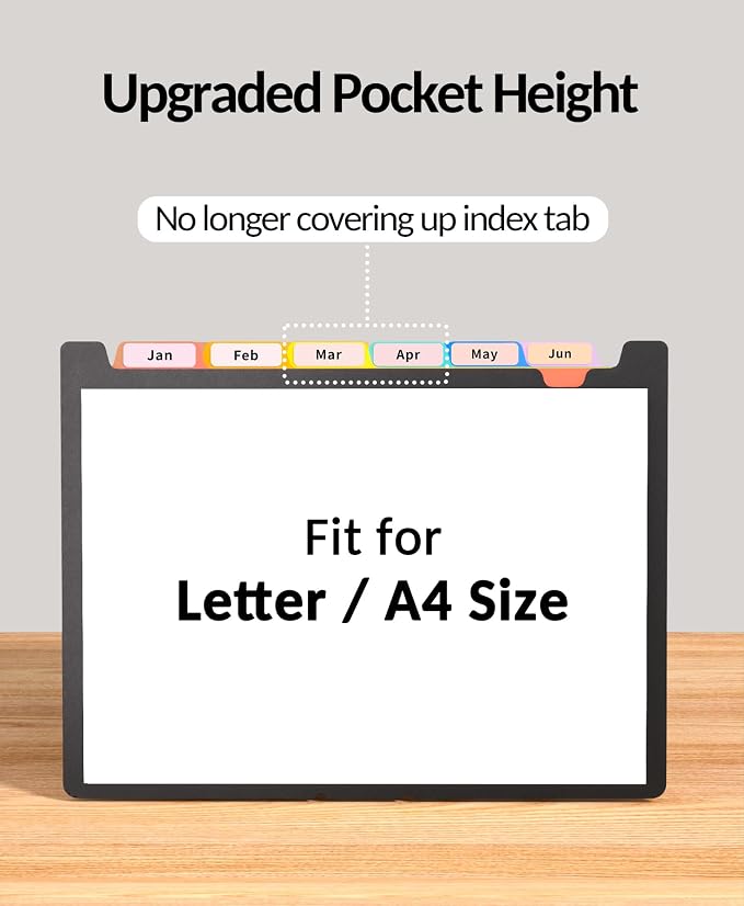 Sooez Upgraded Accordion File Organizer, Expanding File Folder - Image 2