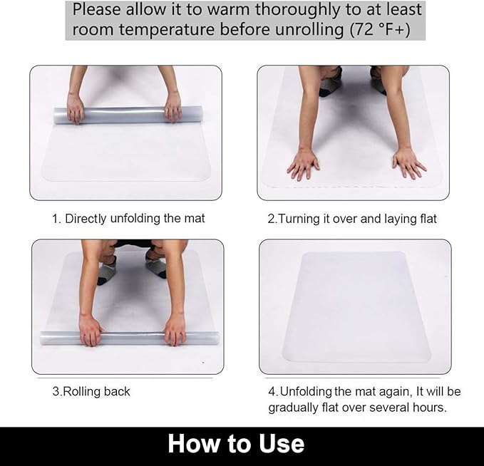 AiBOB Office Chair Mat for Hardwood Floor, 45 X 53 inches, Hard Floor Chair - Image 7