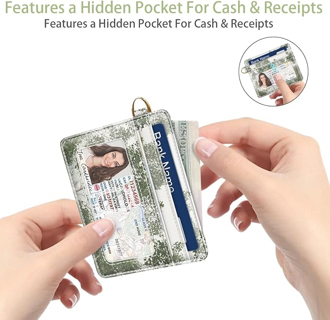 Slim Minimalist Front Pocket RFID Blocking Credit Card Holder Small Wallet Cute - Image 5