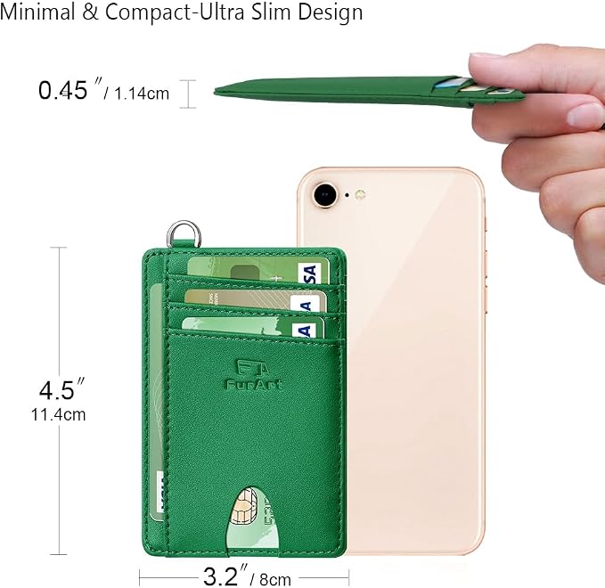 FurArt Slim Minimalist Wallet RFID Credit Card Holder - Image 7