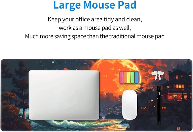 Gaming Mouse Pad Desk Pad, Extended Big Mouse Pad, 31.5x11.8 Inch Long Computer - Image 6