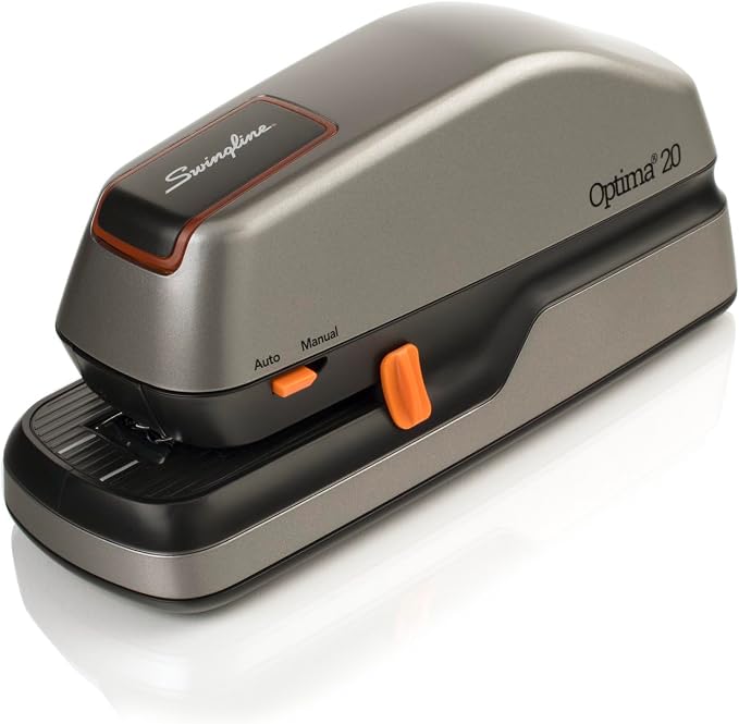 Swingline Electric Stapler, 20 Sheet Capacity, Optima 20, Jam Free, Auto or by Swingline