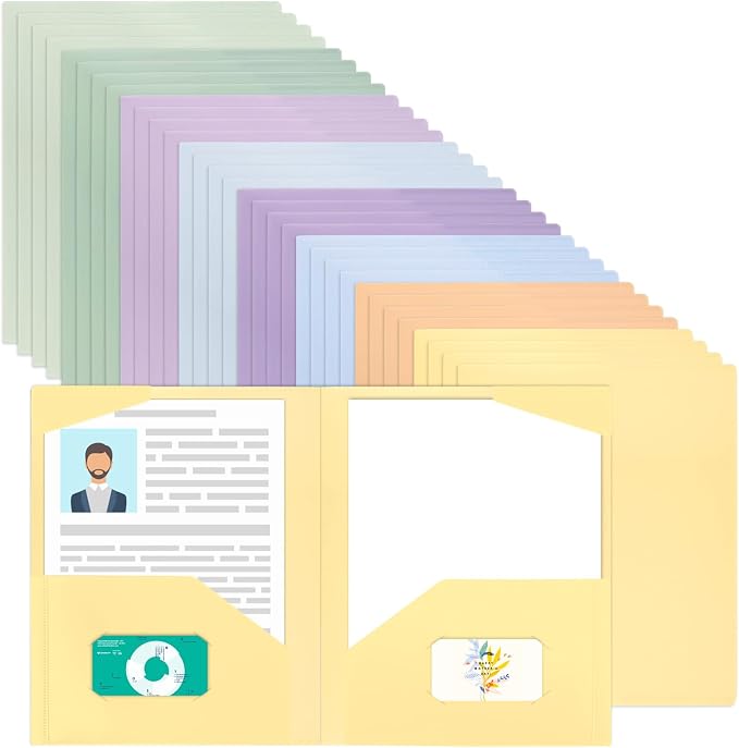 EOOUT 32pcs Plastic Folders by EOOUT
