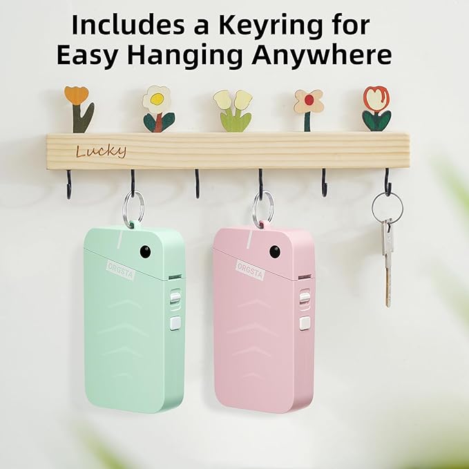 ORGSTA S001 Label Maker Machine with Tape, Portable Bluetooth Label Maker for Home and Office Organization, Thermal Label Printer Mini Label Maker with Multiple Templates, Green-DeskLoop Office