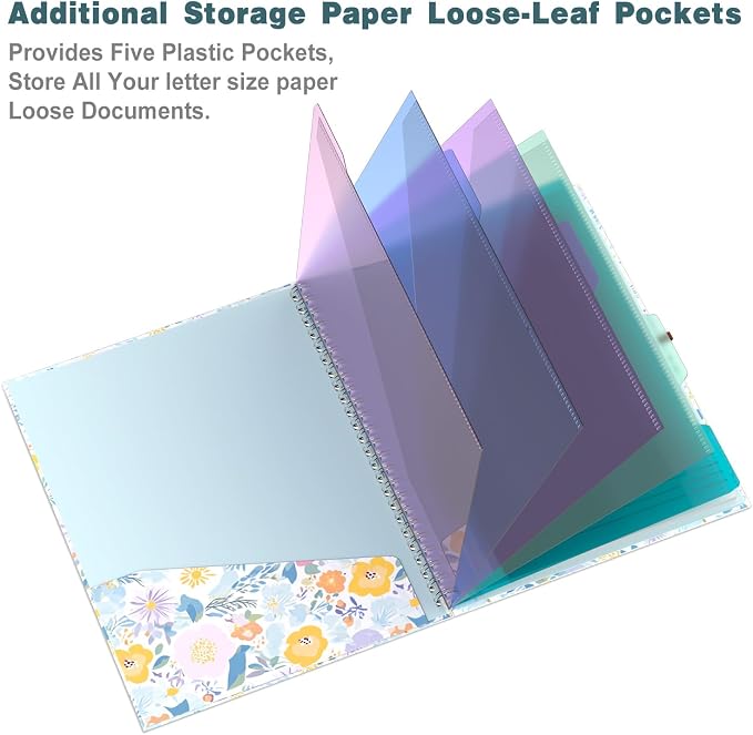 Hongri Clipboard Folio with Refillable Lined Notepad, 8.5 x 11 Folders with - Image 2