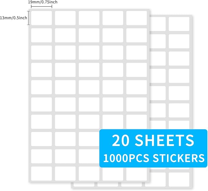 Multi-Use Removable Labels, 1/2" x 3/4", Water/Oil/Tear Resistant/Ink Won't - Image 2