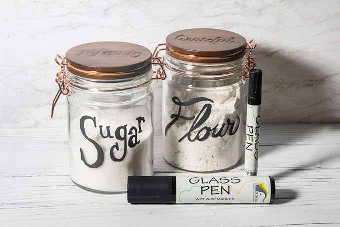 Glass Pen Window Marker: Liquid Chalk Pens for Glass, Whiteboard Markers with Washable Paint - Graduation, Car Windows, Mirror Pen, Storefront, Wedding, Parade, Party & Holiday (Brown, Jumbo Tip)-DeskLoop Office