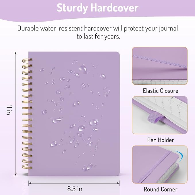 Forvencer A4 Lined Spiral Journal Notebook - Image 6