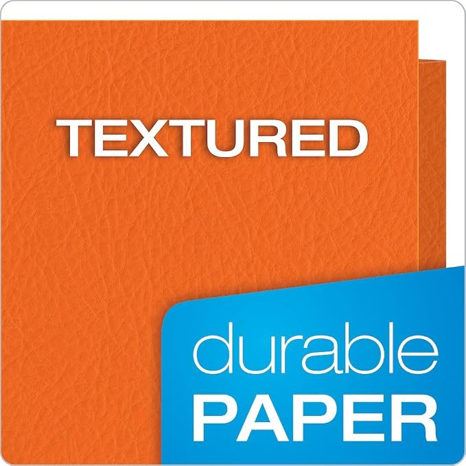 Oxford Twin-Pocket Folders, Textured Paper, Letter Size, Holds 100 Sheets 25 - Image 4