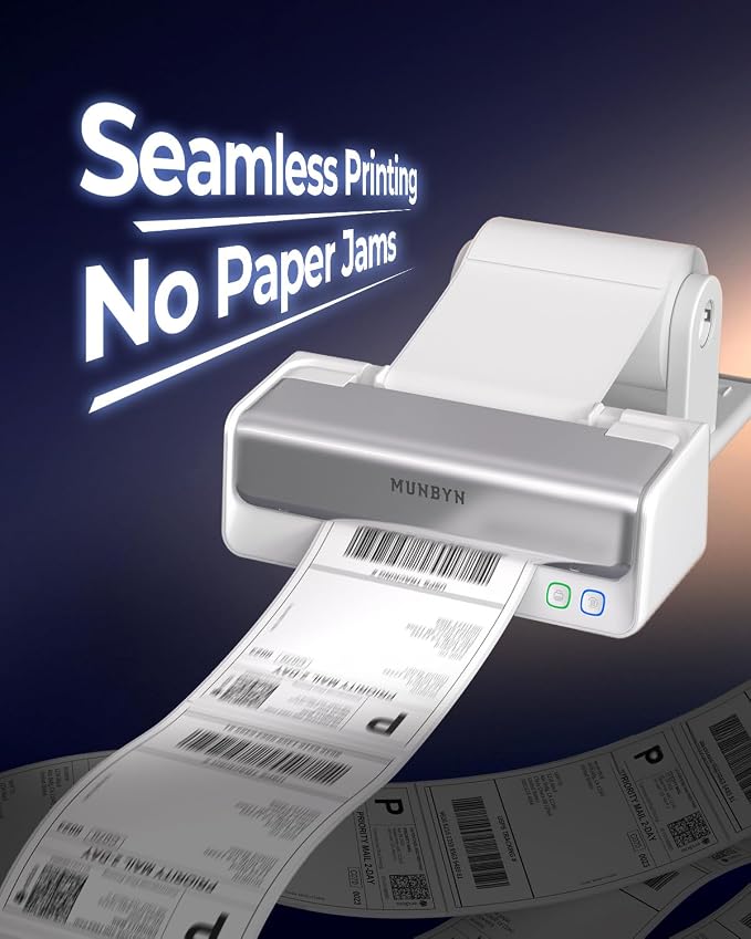 MUNBYN Replaceable Print-Head Bluetooth Thermal Label Printer - Image 5