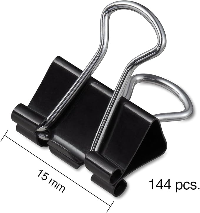 Staples Mini Binder Clips, 0.25" Capacity, 144 Pack – Extra‑Small Clips - Image 5