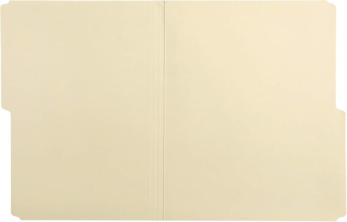 Amazon Basics Manila File Folders, Letter Size, 1/2 Tab in Left and Right - Image 3
