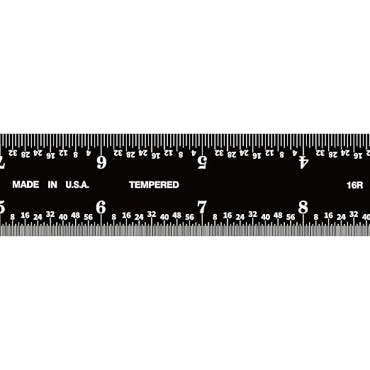 PEC Tools 12-inch Steel Ruler, High-Precision Metal Ruler, Stainless Steel - Image 2