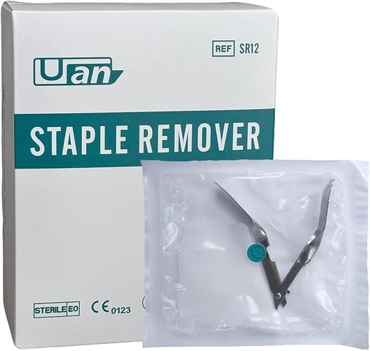 Skin Staple Removal Kit, Includes Staple Remover and Gauze Sponge by Unknown
