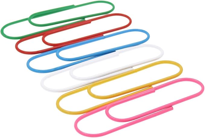 Coideal Jumbo Paper Clips 4 Inch, 30 Pack Extra Large Colored Paperclips by Coideal