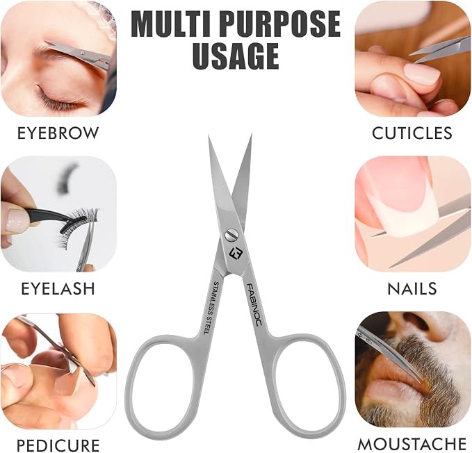Fine Curved Cuticle Scissors for Nails – German Quality Stainless Steel – - Image 3