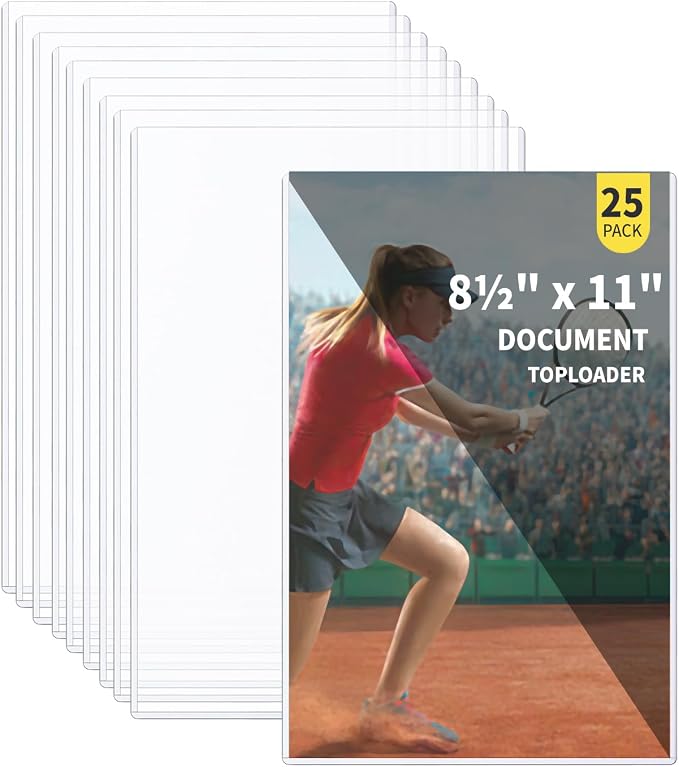 25-Pack 8.5 x 11 Inch Document-Toploaders by Unknown