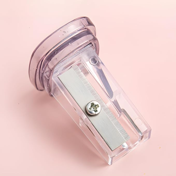 4 Pcs Cute Pink Pencil Sharpener Kawaii Small Manual Cartoon Cat Paw Plastic - Image 4