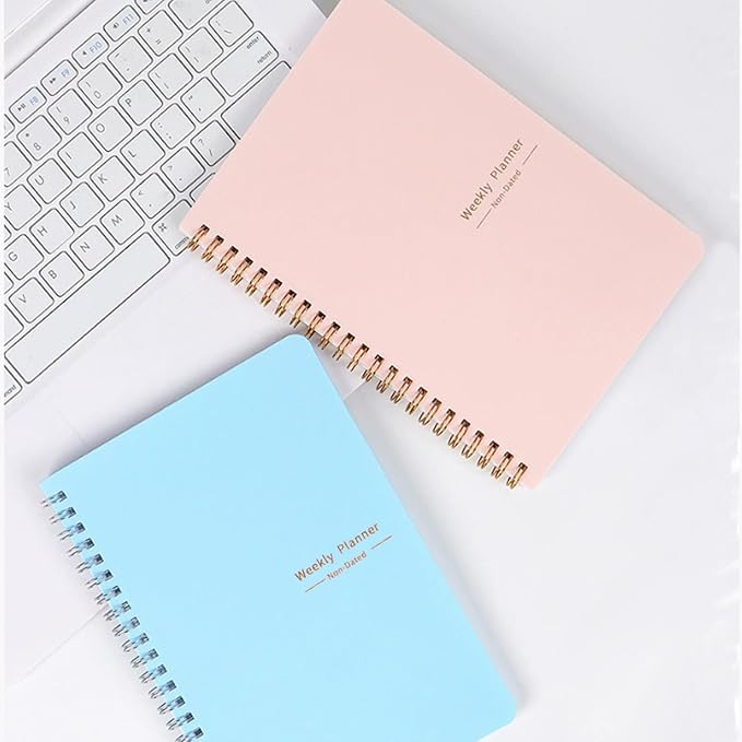 Undated Weekly Planner, A5 Personal Goals Journal Non Dated Weekly Planner to - Image 4