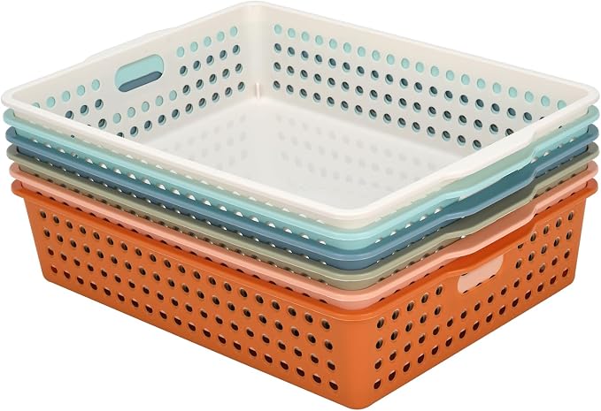 Modern 6-Pack Stackable Paper Trays by MFBJXC