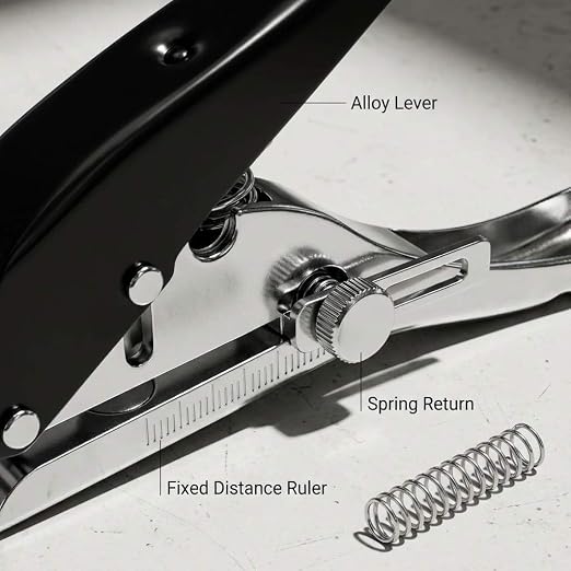 QWORK Hole Punch Single, 3/8" Heavy Duty Paper Punch Hand Held - Image 3