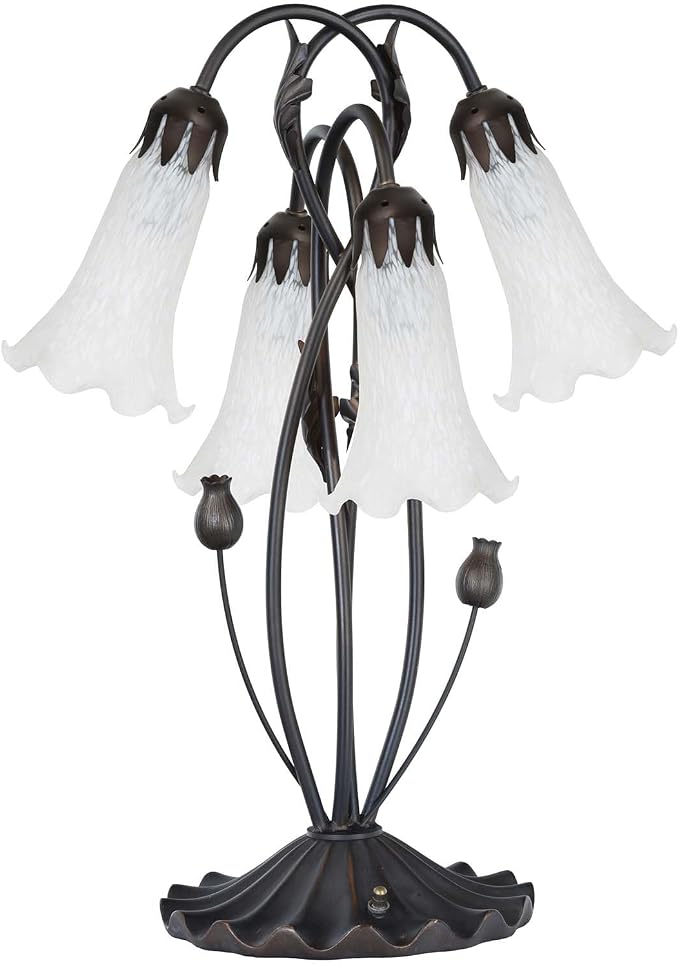 Bieye LS10 Lily Flower Blown Glass Lampshade - Image 6