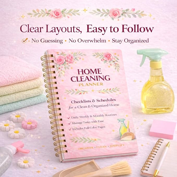 Home Cleaning Planner & Checklist Book - Image 2