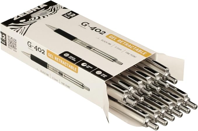 Zebra Pen STEEL G-402 Retractable Gel Pens - Image 3