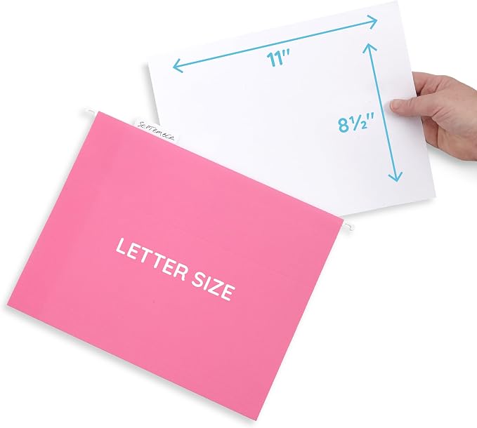 Blue Summit Hanging File Folders, Letter Size, 50 Per Box - Image 4