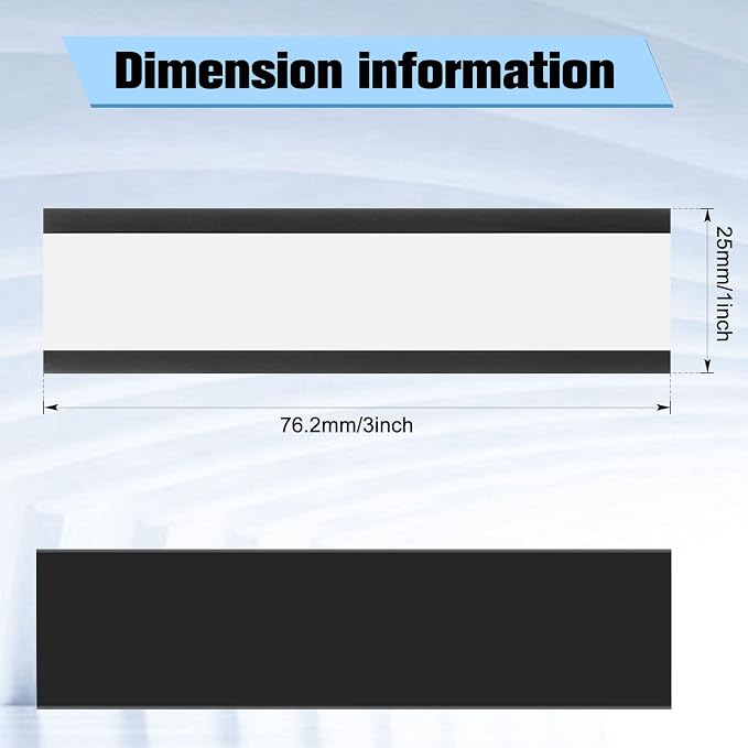 500 Pieces Magnetic Data Card Holders Channel Magnetic Label Holders Labels - Image 2