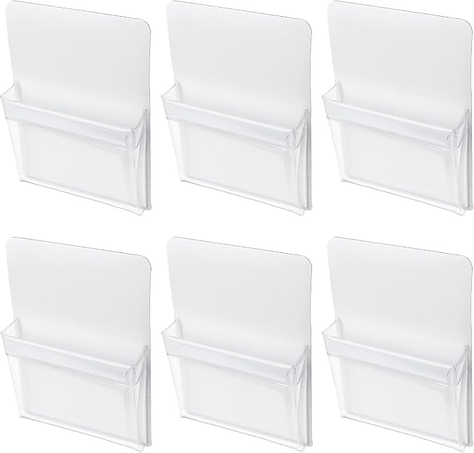 DORMIYA 6 Pcs PVC with Strong Attachment Force Pen Marker Holders, 4.7x6.5 in by Unknown