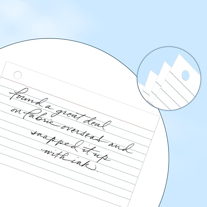 250-Pack White Index Cards 3x5 Inch w/Key Ring – 180gsm Heavyweight Flashcards - Image 6