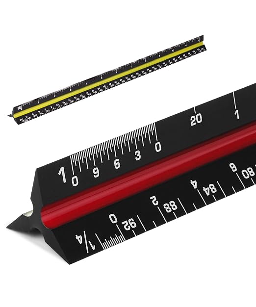 Mr. Pen- Architectural Scale, 12 inch, Scale Ruler Contractor | Architect Scal by MrPen