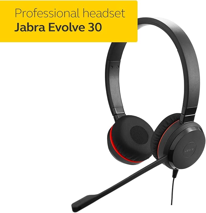 Jabra Evolve 30 II UC Stereo Wired Headset-DeskLoop Office