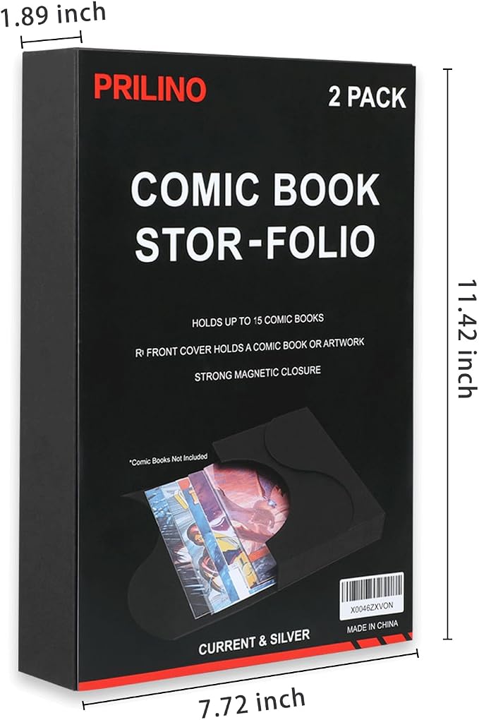 2-Pack Black Comic Book Stor-Folio - Image 2