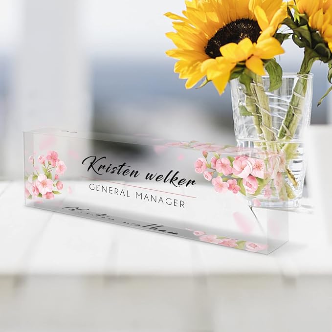 Personalized Office Name Plate for Desk, Custom Employee Appreciation Gifts - Image 6