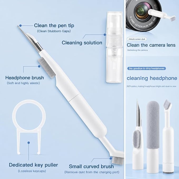 14 in 1 Earphone Cleaner Kit, Charging Port Cleaner, - Image 3