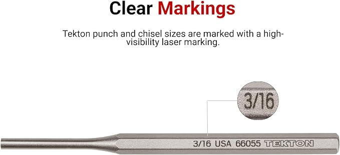 TEKTON 5/16 Inch Solid Punch | 66078 | Made in USA - Image 5
