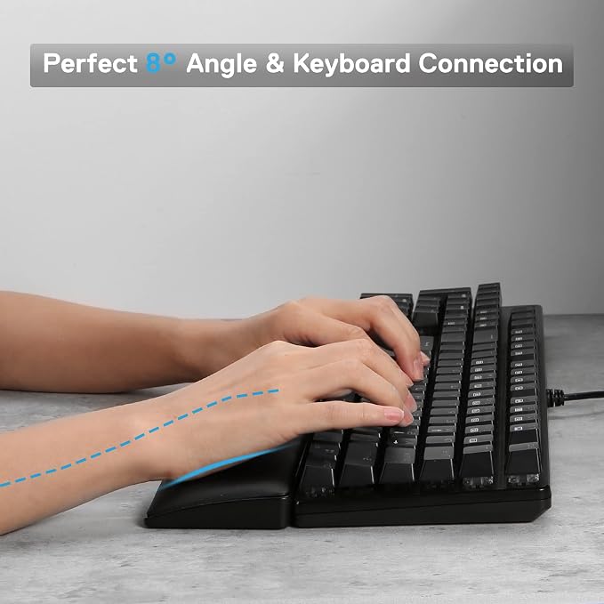 Redragon P037 Meteor L Computer Keyboard Wrist Rest Pad, Ergonomic Soft Memory - Image 6
