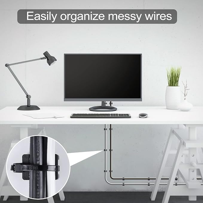 100 Pcs Cable Zip Tie Saddle Type Mounts Base - Image 6