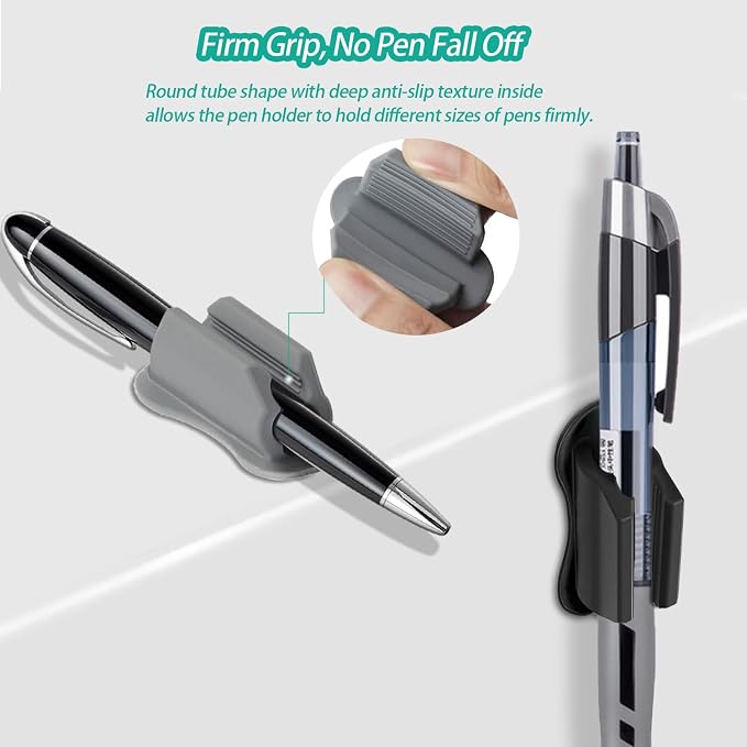 Adhesive Pen Holder for Wall Pencil Holder for Desk Organizer, Marker Holder - Image 4