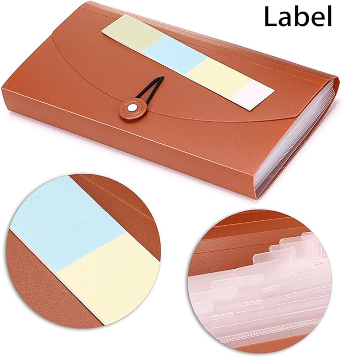 BTSKY Expanding File Folder -13 Pockets Small Accordion File Folder Expandable - Image 2
