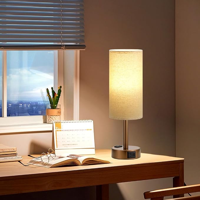 Fenmzee Brown Bedside Table Lamp - Image 7