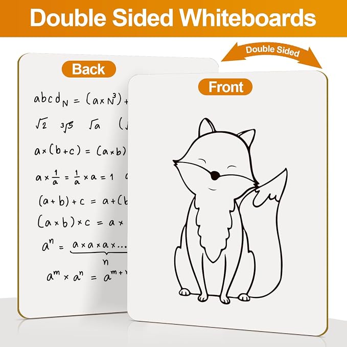 32 Pack Small White Board Portable 9"x12", Personal Whiteboard - Image 4