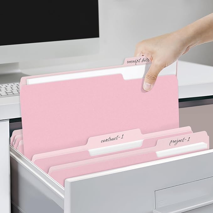 SUNEE File Folders, 30 Pack Manilla Folders 8.5 x 11, Colored File Folders Home - Image 6