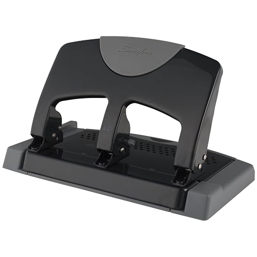 Swingline 3 Hole Punch, 45 Sheet Capacity Three Hole Puncher 3 Ring, Paper Punch - Image 8