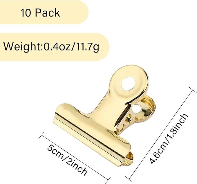 YUCHIYA 10 Pack Bulldog Clips - Image 7
