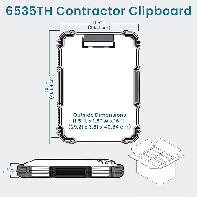 Flambeau Heavy-Duty Contractor Clipboard Document Holder, Portable Storage - Image 6